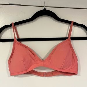 J. Crew pink swim top size S